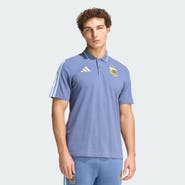adidas Men's adidas  Blue Argentina National Team FIFA x World Cup Alphaskin Polo