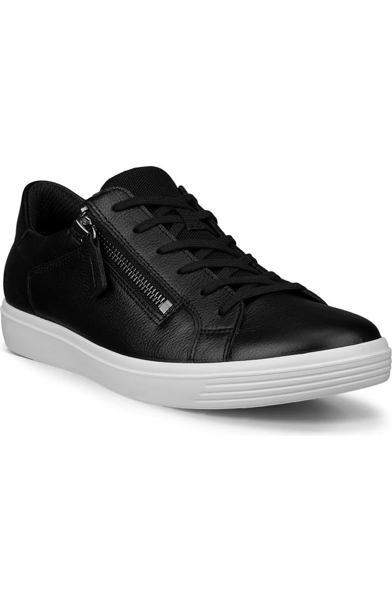 ECCO Classic Zip Sneaker, Main, color, Black