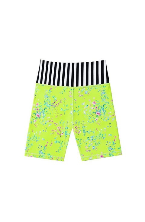 Floral Printed Activewear Bike Shorts