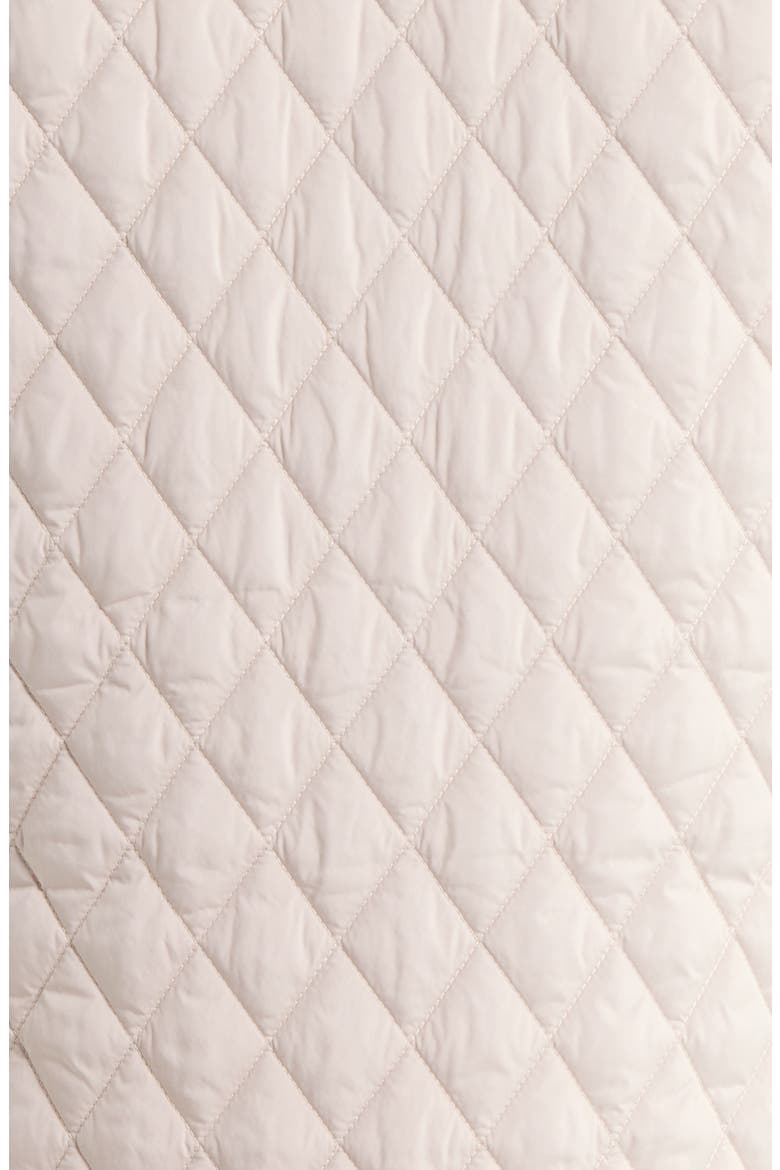 Diamond Quilted Longline Jacket, Alternate, color, GREY PEBBLE