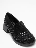 Prologue Shoes Marlon Woven Block Heel Loafer