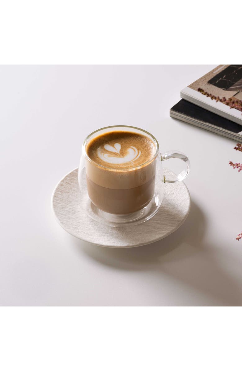 Villeroy & Boch Artesano Hot & Cold Beverage Coffee Glass with Handle Pair, Alternate, color, NO COLOR