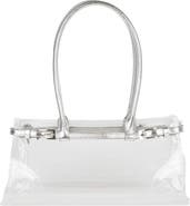 Jeffrey Campbell Pesky-V Clear Leather Baguette