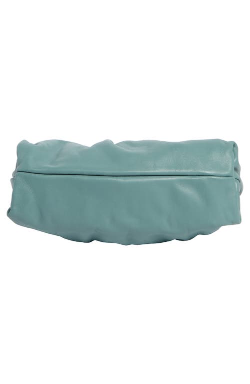 Isabel Marant Small Luz Leather Clutch In Green