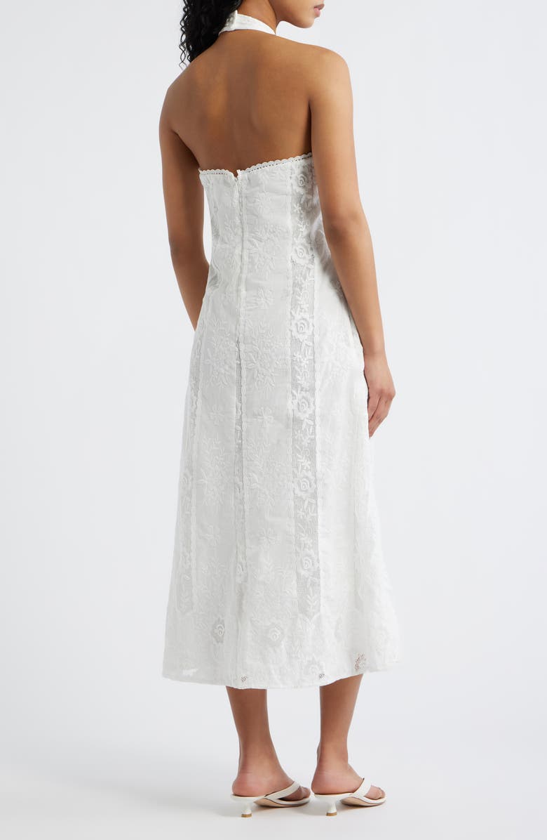 Line & Dot Pienza Halter Maxi Dress, Alternate, color, White