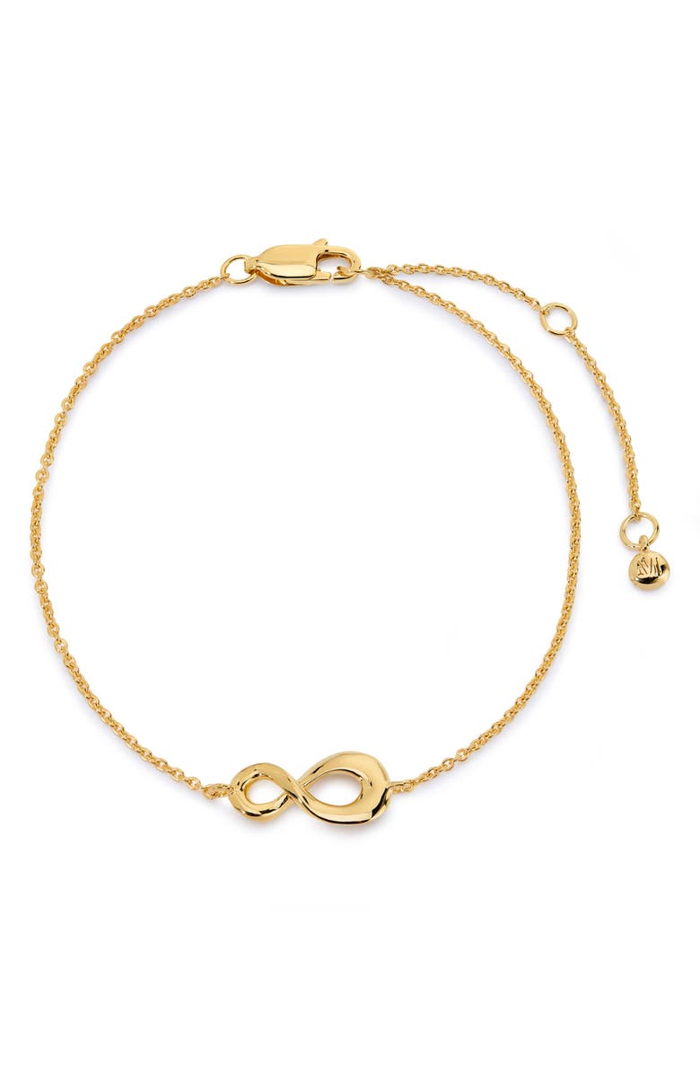 Monica Vinader Infinity Chain Bracelet, Main, color, 18Ct Gold Vermeil