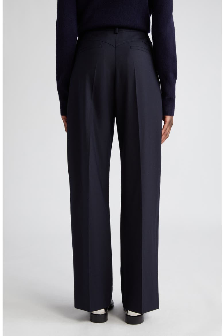 Pleated Wide Leg Trousers, Alternate, color, MIDNIGHT
