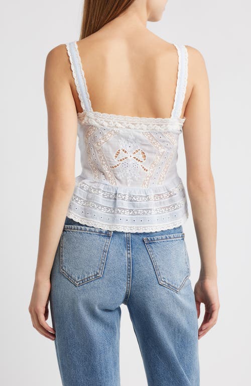 Loveshackfancy Charlieann Lace Camisole In White