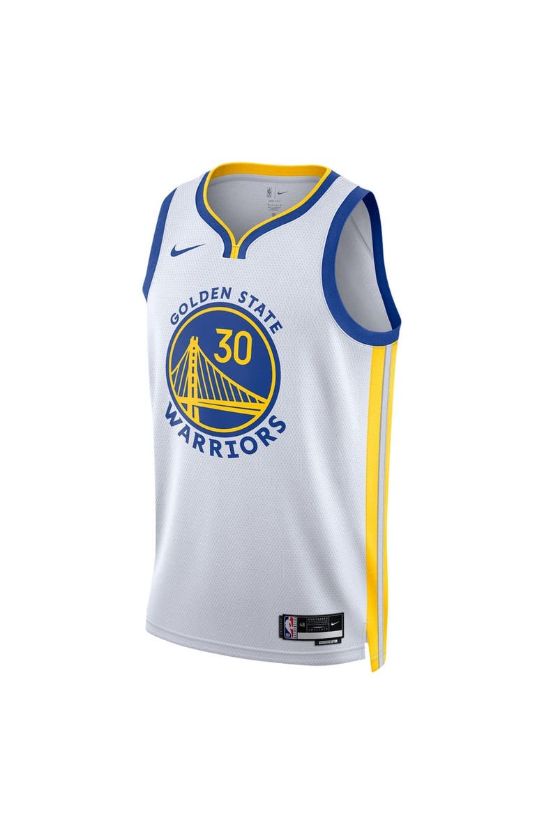 Nike Unisex Nike Stephen Curry White Golden State Warriors Swingman Jersey - Association Edition, Alternate, color, White