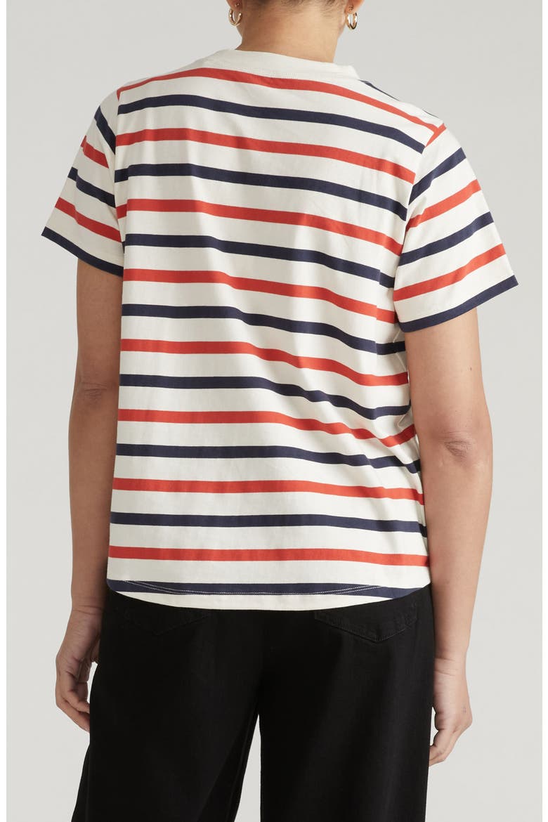 Breton Stripe T-Shirt, Alternate, color, RED/ WHITE/ BLUE STRIPE