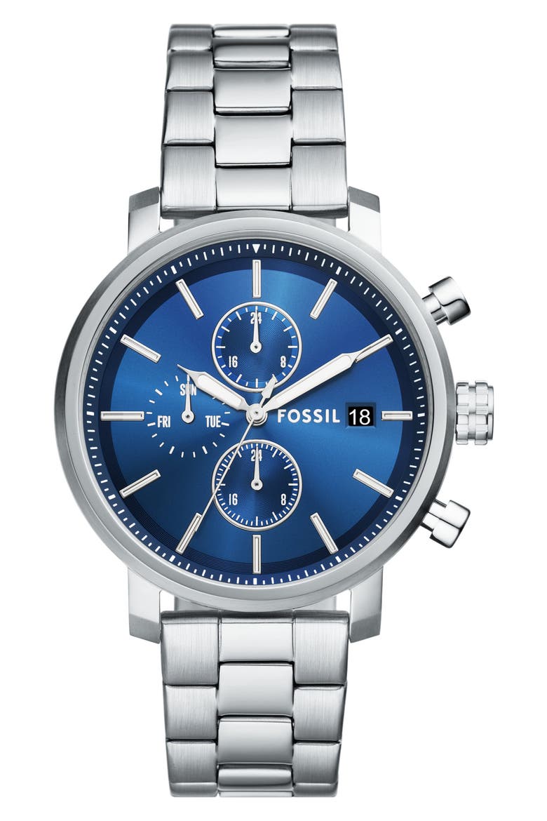 Rhett Multifunction Stainless Steel Watch, Main, color, SILVER