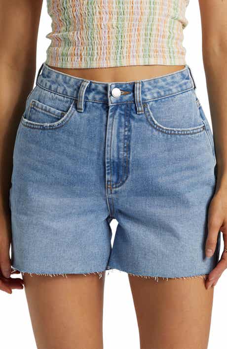 Billabong Riley High Waist Cutoff Denim Shorts