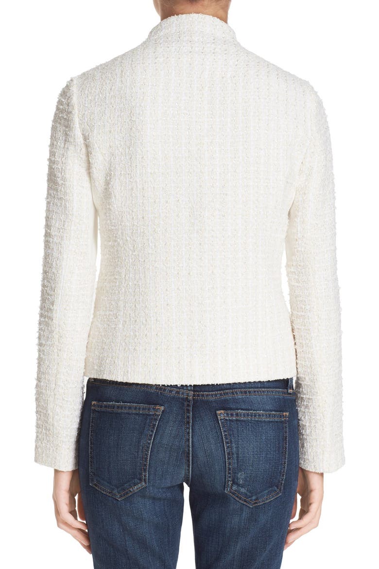 Metallic Tweed Jacket, Alternate, color, CREAM