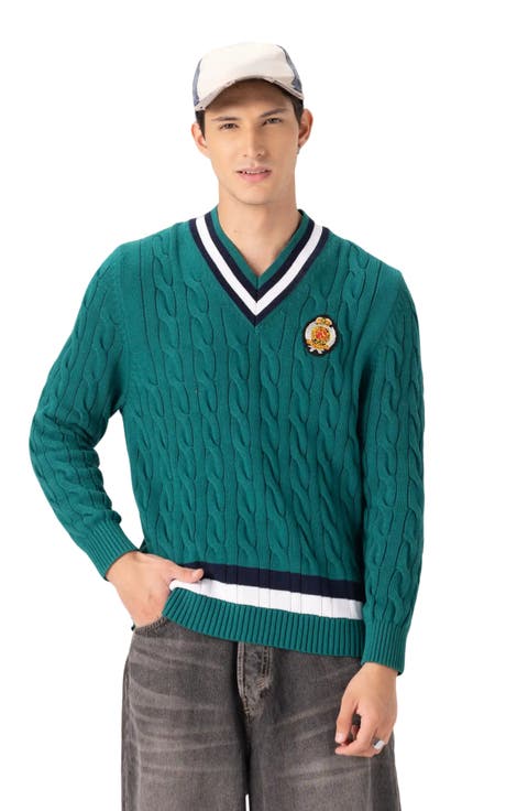 Cable Knit Cricket Sweater