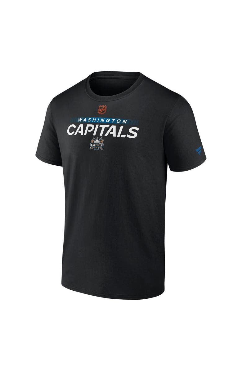 FANATICS Men's Fanatics Branded Black Washington Capitals Special Edition 2.0 Authentic Pro T-Shirt, Alternate, color,