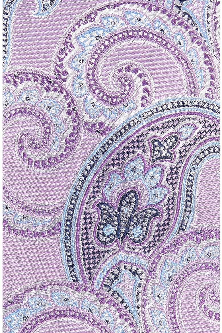 Paisley Silk X-Long Tie, Alternate, color, PURPLE