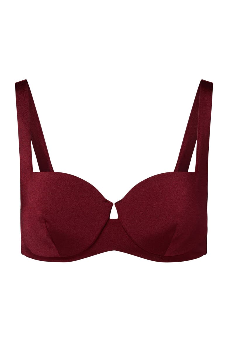 Danica Bikini Top, Alternate, color, POMEGRANATE