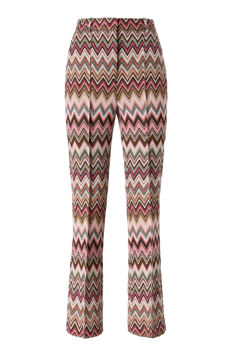 Missoni Classic Zig Zag Trousers With Cropped Hem, Alternate, color, Multicoloured