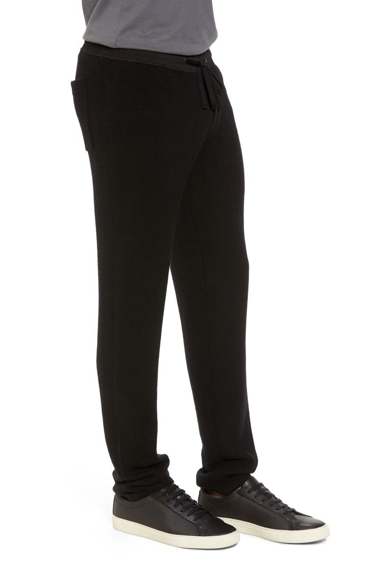 Cashmere Sweatpants, Alternate, color, BLACK