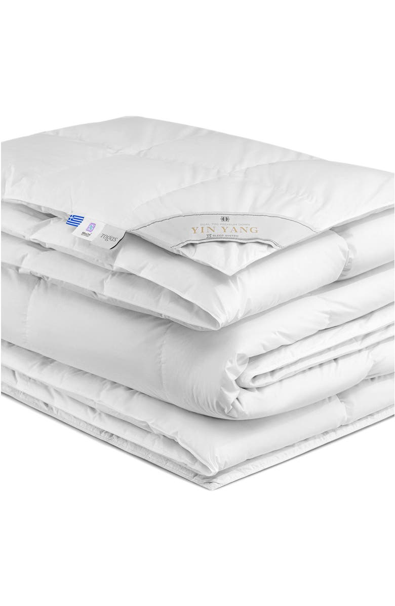 Togas Yin Yang Siberian goose down comforter, Alternate, color, White