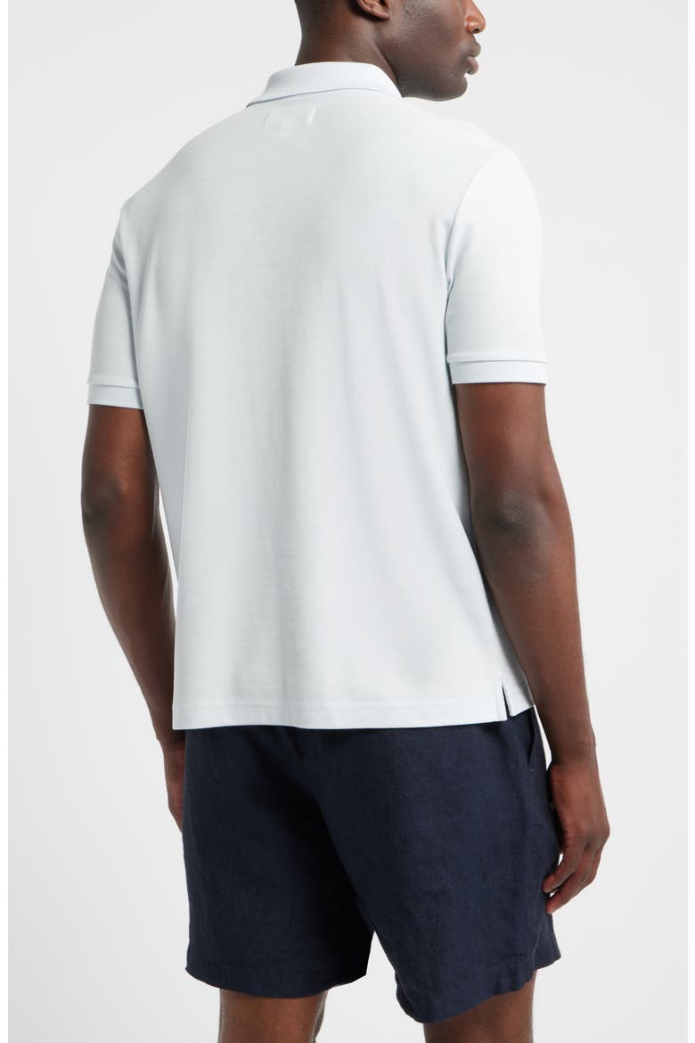 Pima Cotton Piqué Polo, Alternate, color, BLUE BREEZE