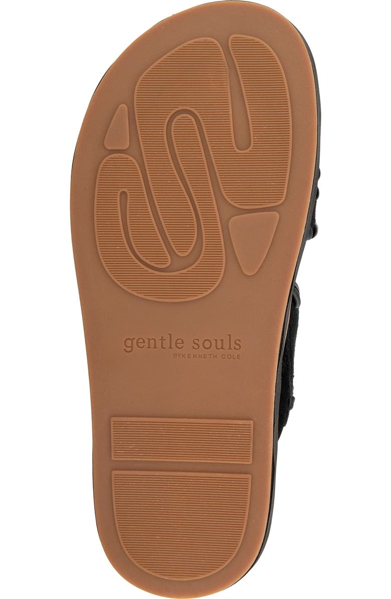 Gentle Souls Niles Whip Platform Slide Sandal, Alternate, color, Black Suede