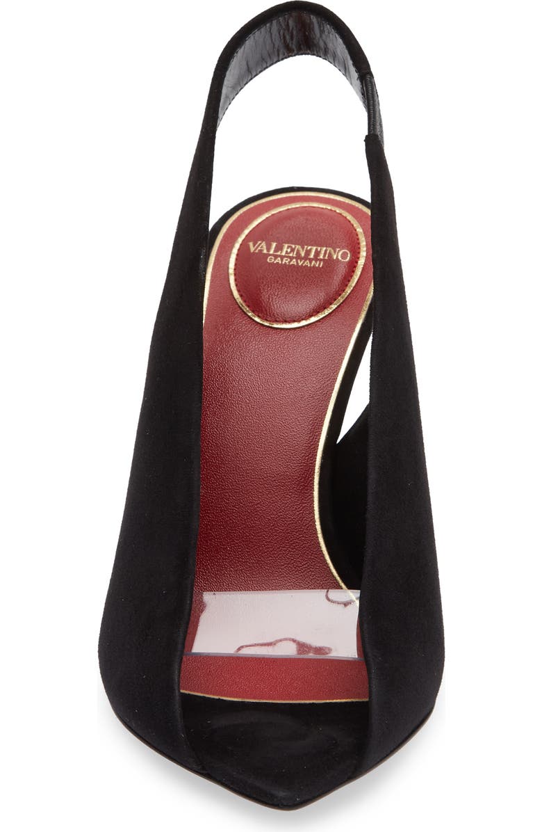 Valentino Garavani Révélé Slingback Sandal, Alternate, color, Black