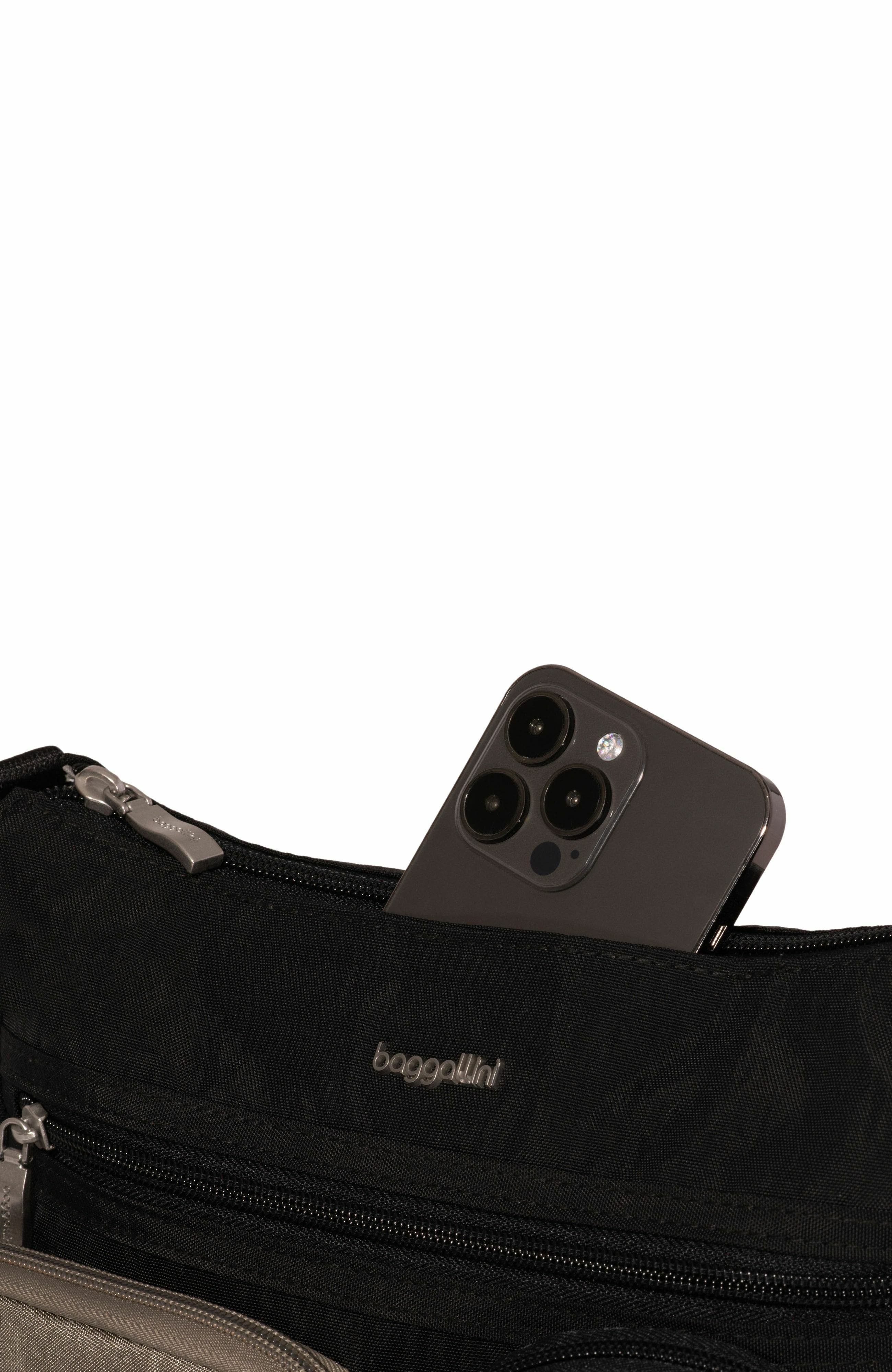 BAGGALLINI Snap & Go Modular Slim Crossbody Bag, Alternate, color, Black