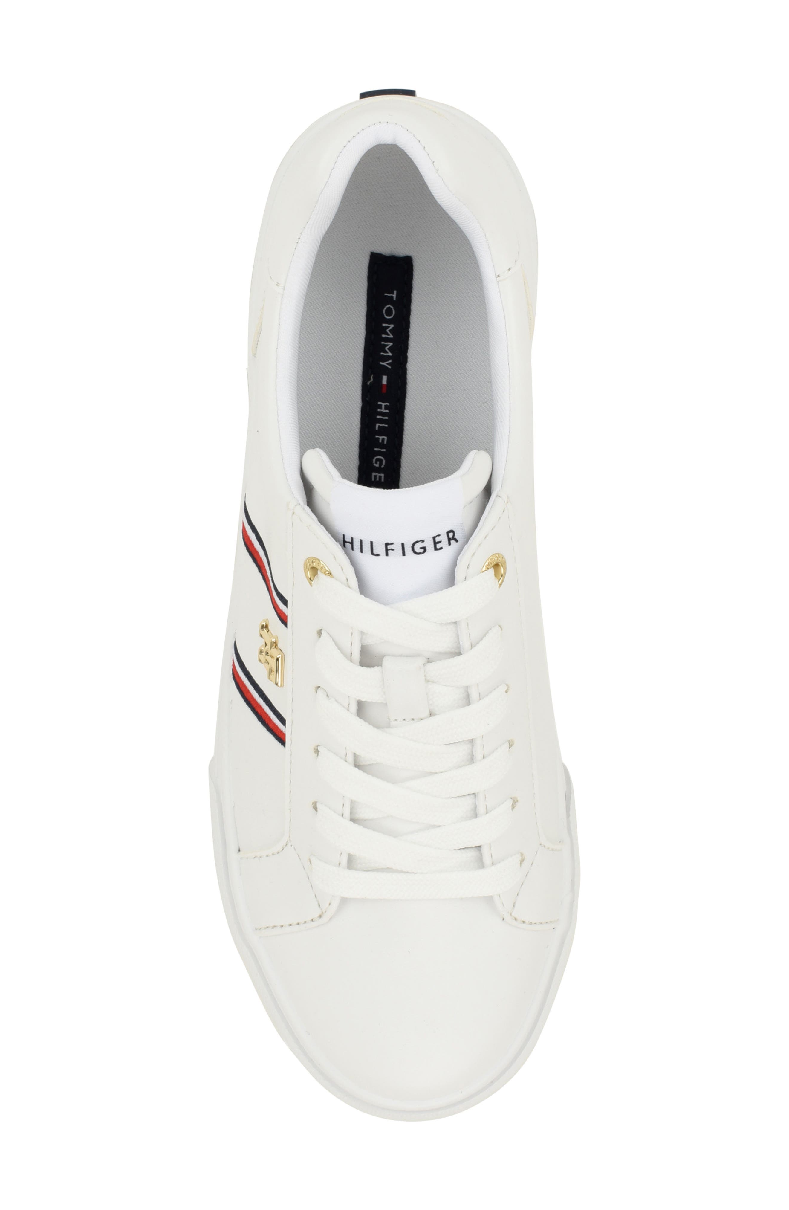 Liamia Sneaker, Alternate, color, WHITE/ NAVY