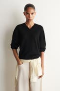 COS Sculpted Cashmere V-Neck Sweater