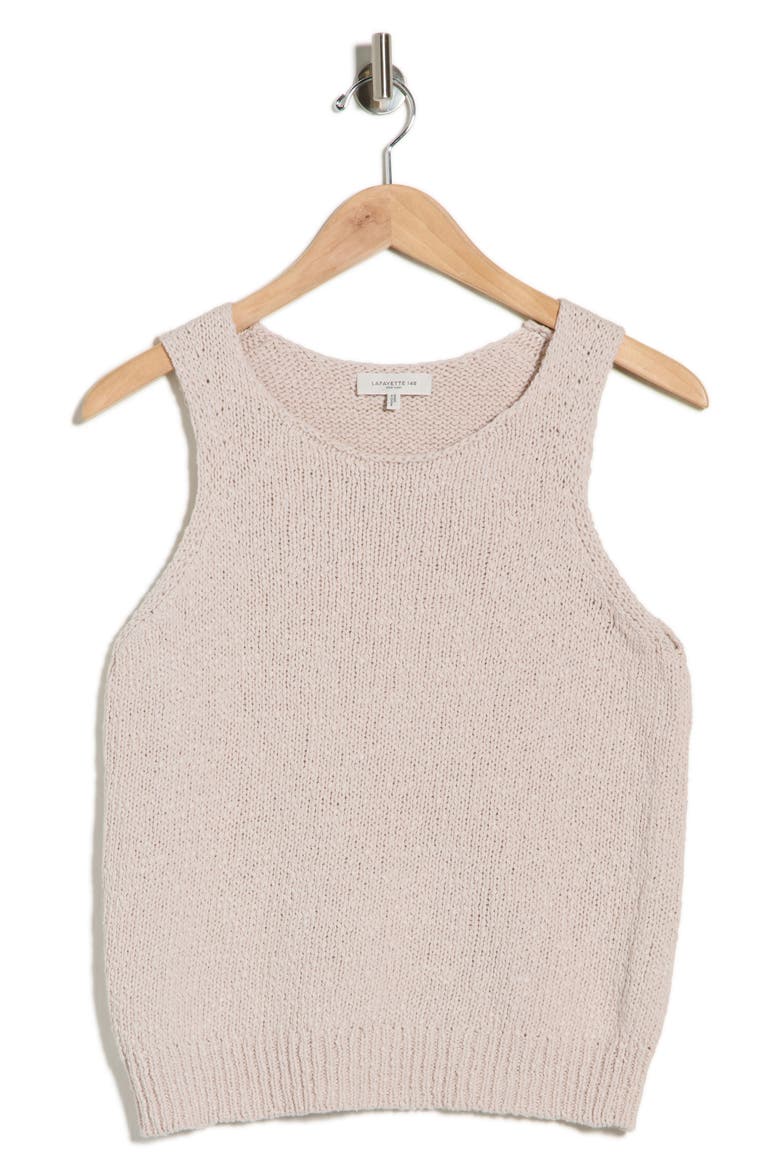 Scoop Neck Sweater Tank, Alternate, color, PEARL