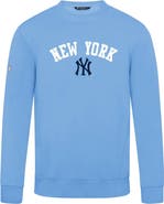 LEVELWEAR Men's Levelwear Light Blue New York Yankees Zane Felt Arch Pullover Sweatshirt
