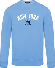 LEVELWEAR Men's Levelwear Light Blue New York Yankees Zane Felt Arch Pullover Sweatshirt