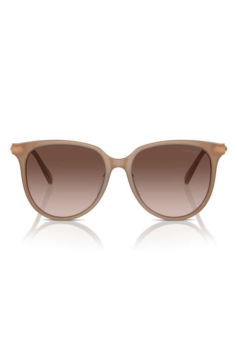 56mm Gradient Round Sunglasses