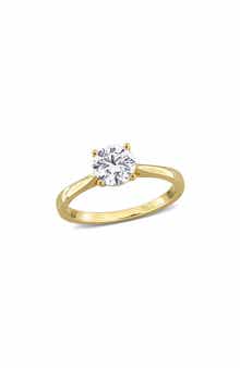 Created Forever Round Lab Grown Diamond Solitaire Ring