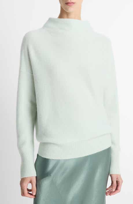 Boiled Cashmere Funnel Neck Pullover