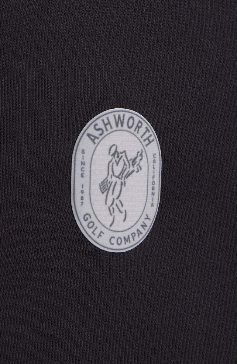 ASHWORTH GOLF Oval Velvet 1/4 Zip, Alternate, color, Black