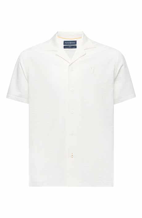 Psycho Bunny Kids' Jayme Seersucker Camp Shirt