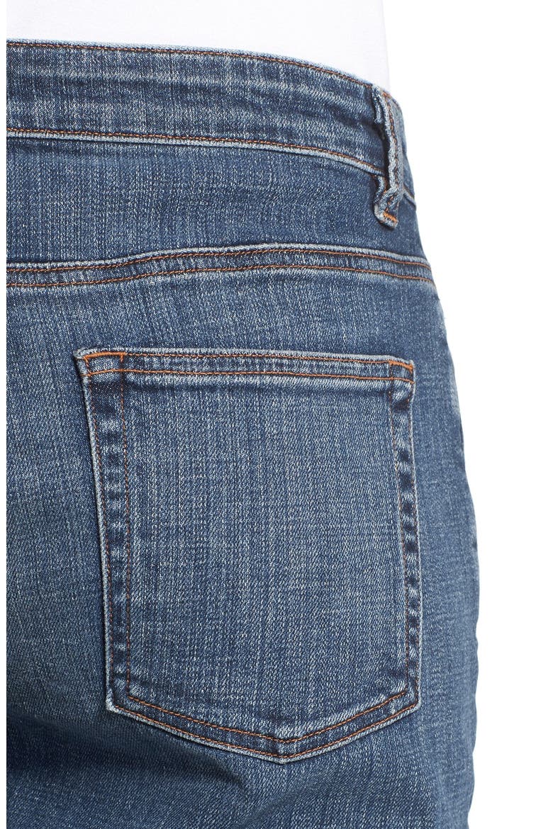 Stretch Crop Straight Leg Jeans, Alternate, color, MAGIN
