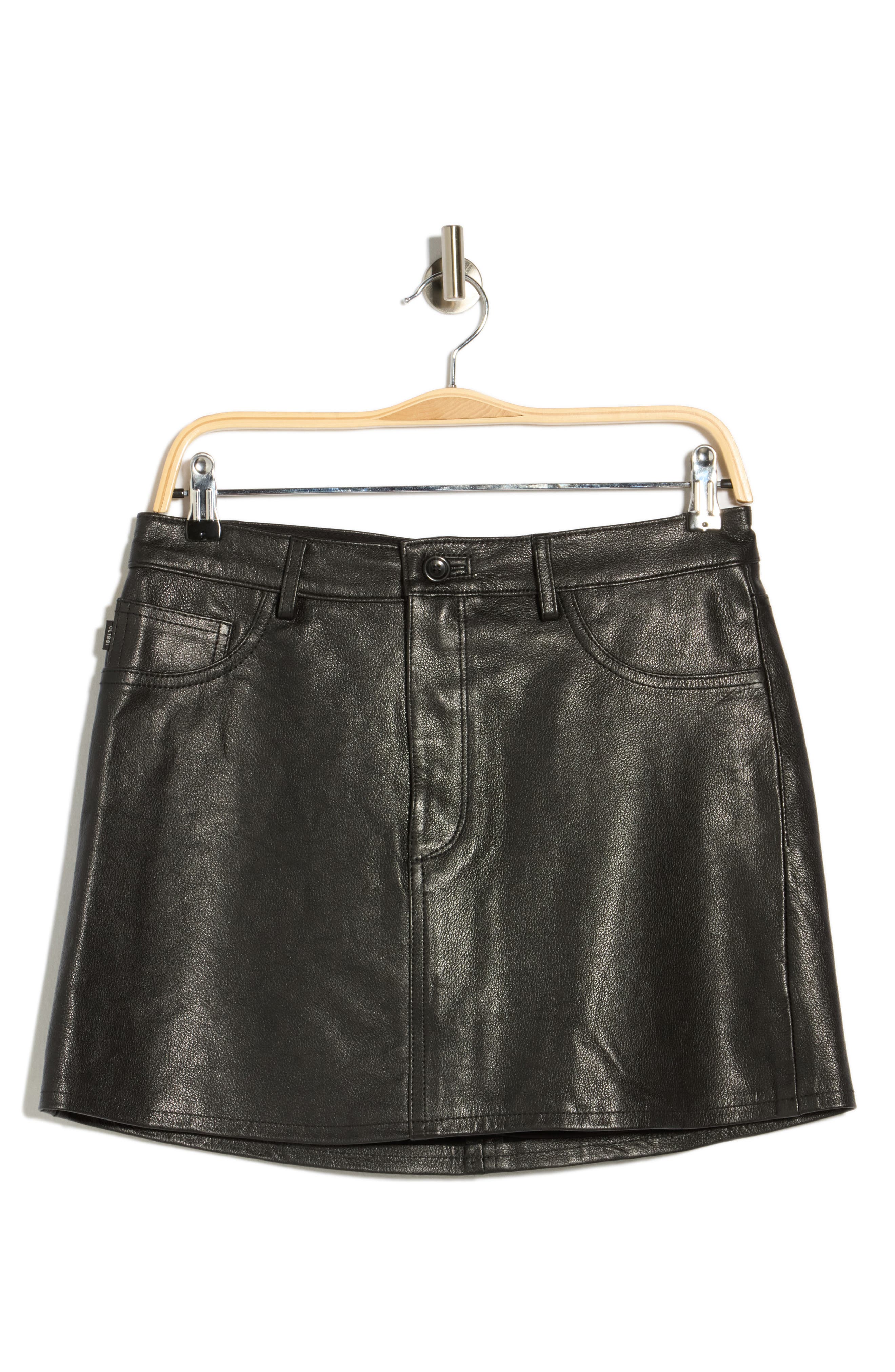 Alma Leather Miniskirt