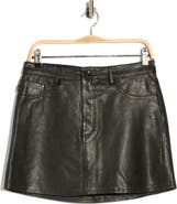 DL1961 Alma Leather Miniskirt