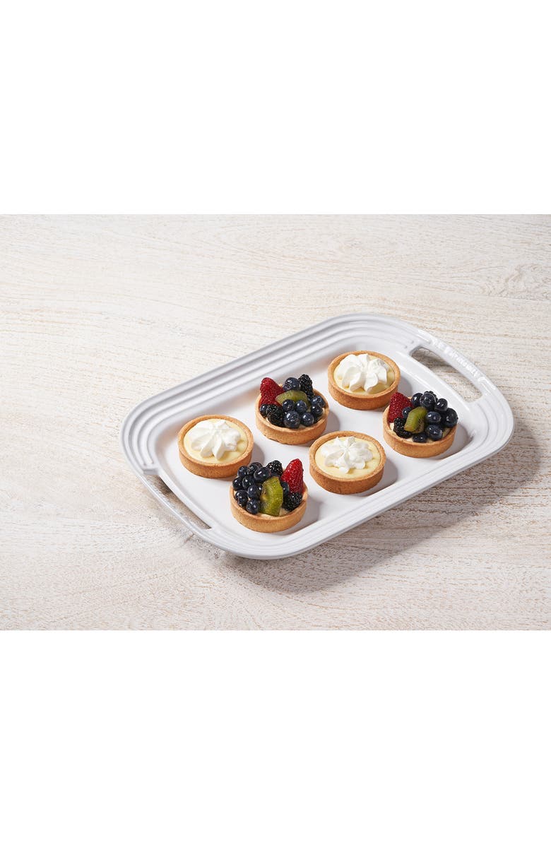 Le Creuset Stoneware Serving Platter, Alternate, color, White