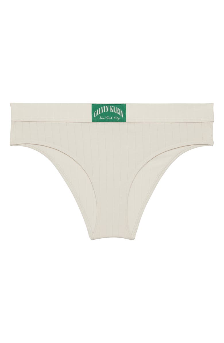 Calvin Klein Heritage Classic Cotton Rib Bikini, Alternate, color, Tofu