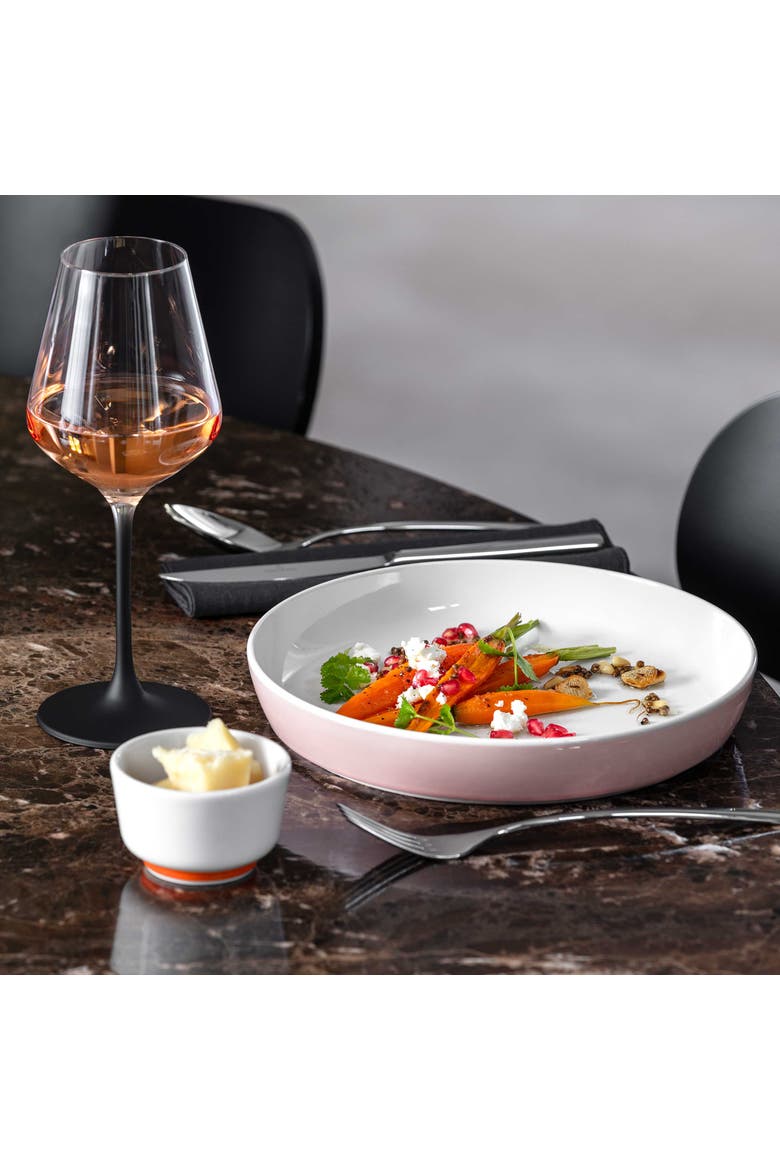 Memphis Collection Dinner Bowl, Alternate, color, White