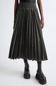 Sacai Pleated Cargo Midi Skirt