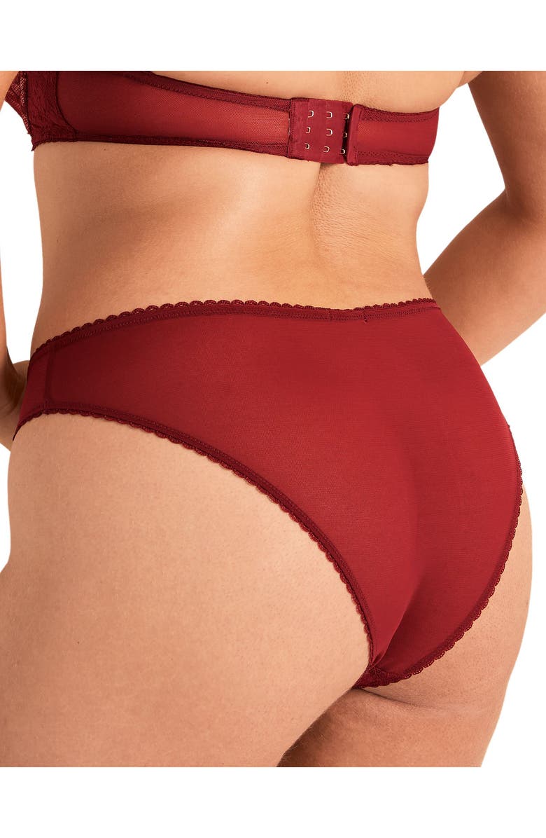 Adore Me Alexiane Cheeky Panties, Alternate, color, Dark Red