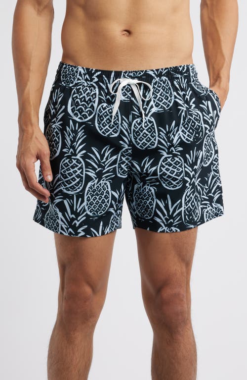Chubbies The Midnight Thigh Napples 5.5-inch Swim Trunks In Black