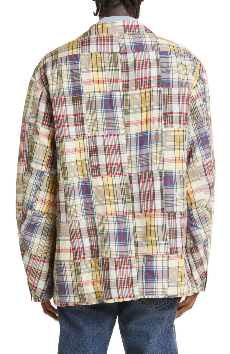 VISVIM Yardbird Patchwork Madras Plaid Sport Coat, Alternate, color, 