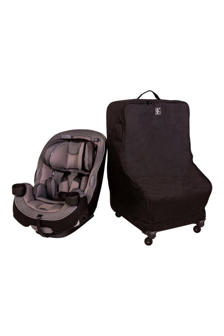 Spinner Wheelie Deluxe Car Seat Travel Bag, Alternate, color, BLACK