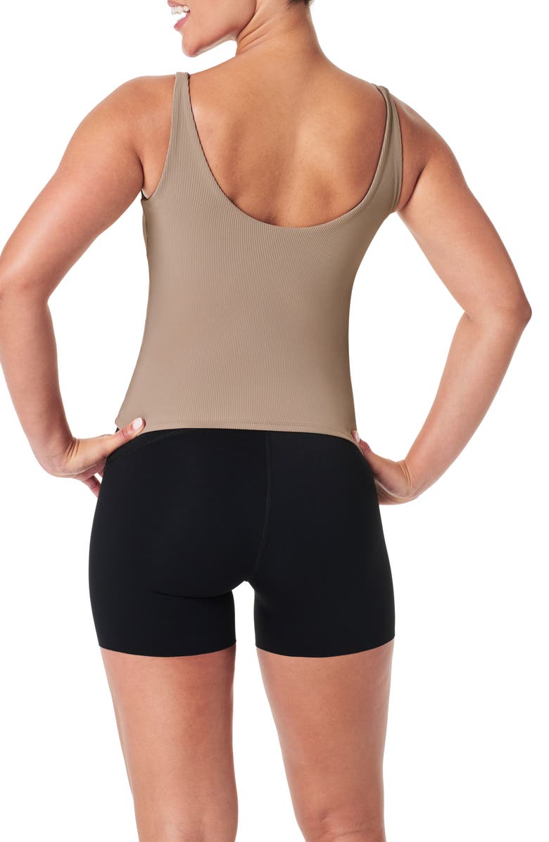 SPANX<sup>®</sup> Contour Rib 2-in-1 Tank Top, Alternate, color, Driftwood